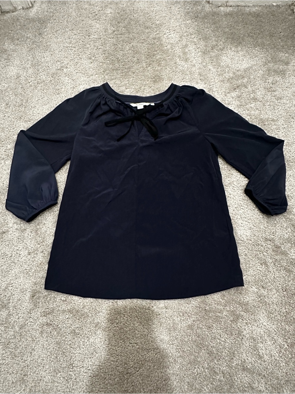 Boden Tie Detail Blouse in Navy Size US 2R